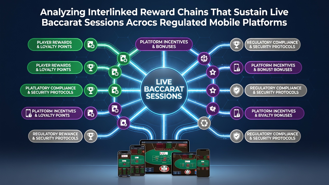 Mobile Live-Baccarat-Sitzung mit integrierten Belohnungsketten auf einem europäischen regulierten Portal