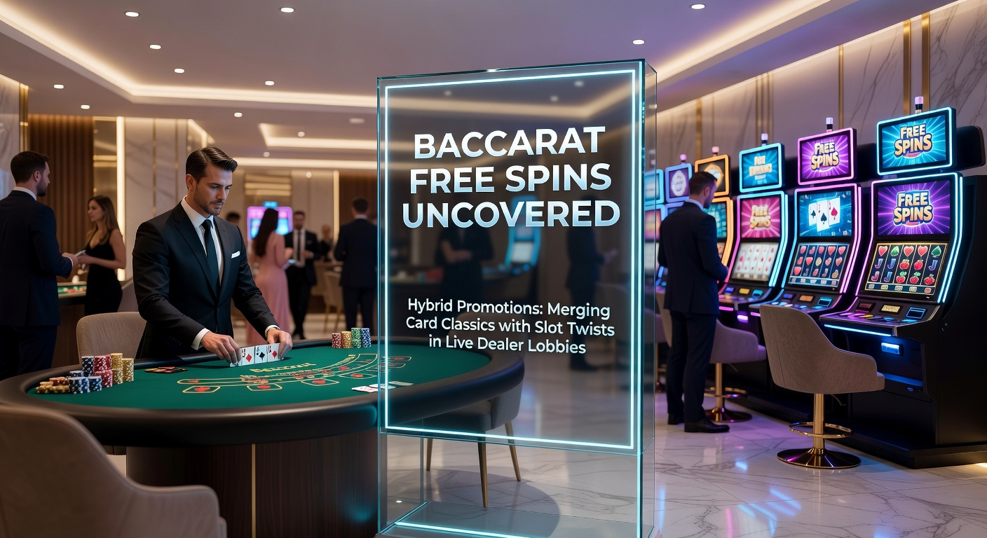 Live-Dealer-Tisch mit Baccarat und Slot-Elementen in einer hybriden Promotion