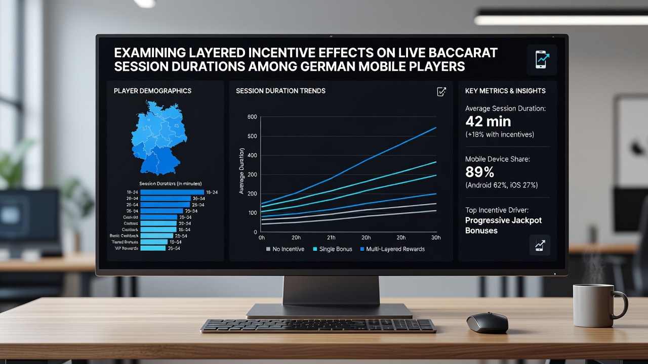 Detaillierte Darstellung von Sitzungsdauern und Incentive-Ebenen bei Live-Baccarat auf Mobilgeräten