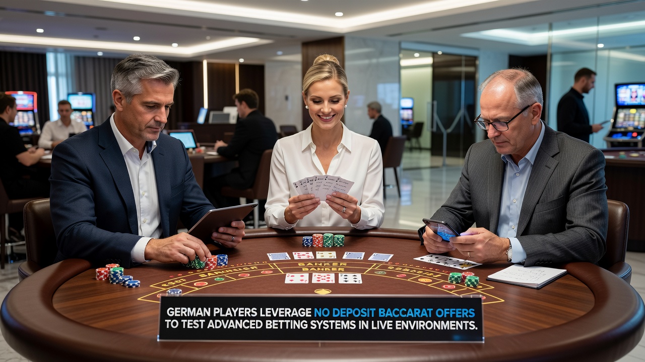 Deutsche Spieler nutzen No-Deposit-Boni für Live-Baccarat-Systemtests in regulierten Casinos