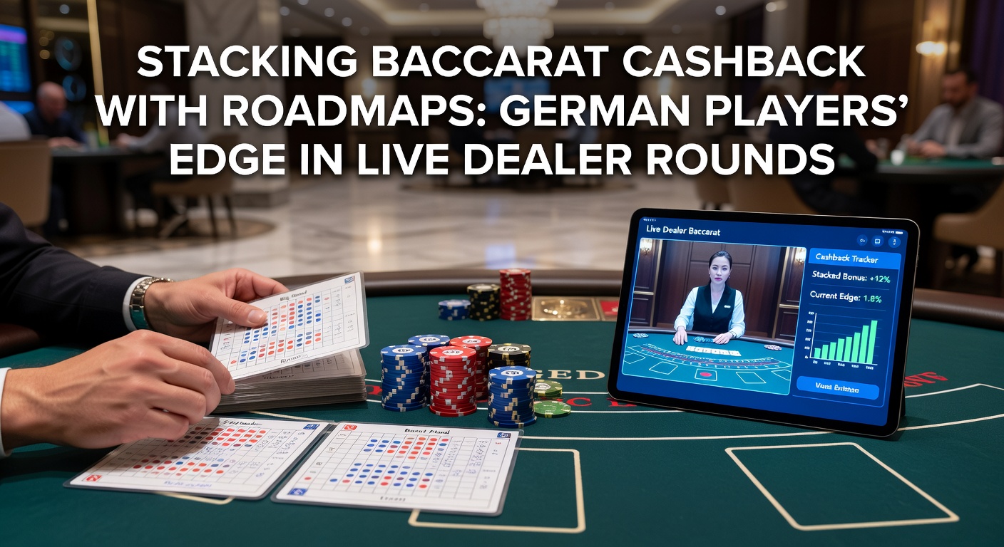 Live Baccarat Tabelle mit Roadmaps und Cashback-Anzeige in einem Online-Casino für deutsche Spieler